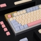 Marshmallow 104+24 XDA profile Keycap PBT Dye-subbed Cherry MX Keycaps Set Mechanical Gaming Keyboard